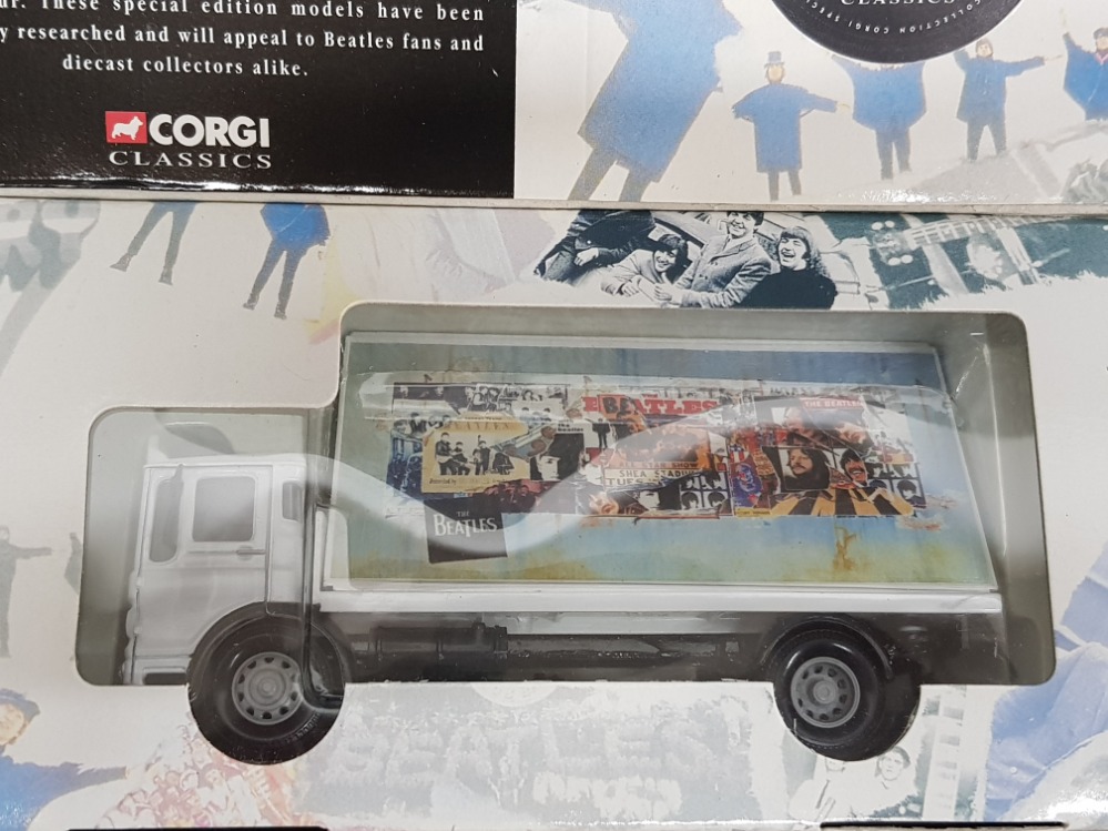 3 Corgi classics Diecast vehicles, part of the Beatles collection includes Bedford CA graffiti - Image 2 of 3