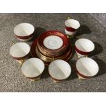 20 pieces of vintage Windsor bone China, includes 5x cups, 6x tea plates, 6x saucers, 1x large