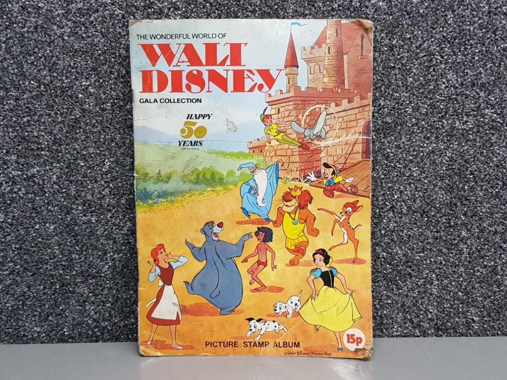 The wonderful world of Walt Disney picture stamp album (1973 gala collection) celebrating 50 years