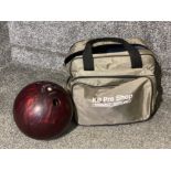 Bonanza bowling bowl plus KB pro shop bowling bag