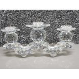 Large Swarovski crystal 3 way candle holder, 22cm