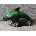 Large blue mountain Dolphin ornament, 41cm