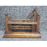 Antique mahogany pipe stand (holds up to 5 pipes)