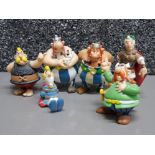 Total of 6 rare 1997 Asterix plastoy figurines