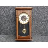 Reproduction mahogany Seiko wall clock