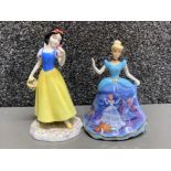 2x Royal Doulton figures includes Part of the Walt Disney showcase collection Snow White and a