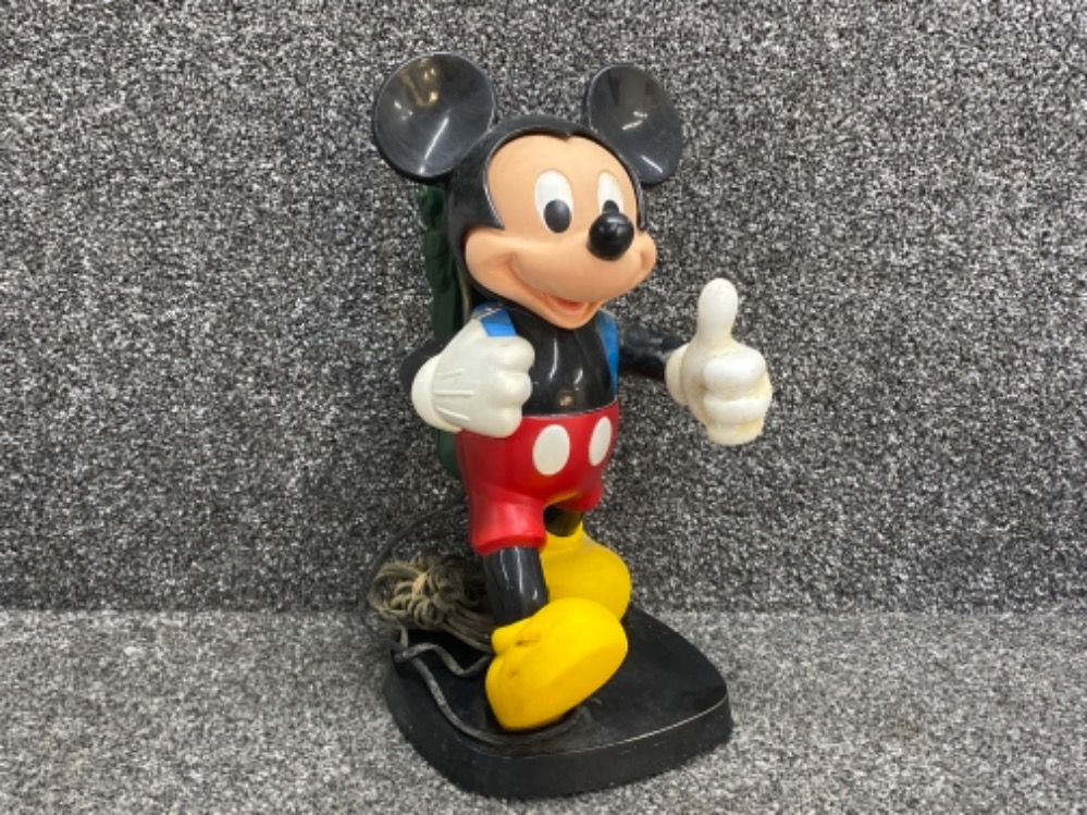 Vintage Mickey Mouse telephone, height 35cm