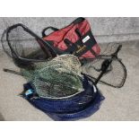 9x landing nets plus a Browning fishing bag