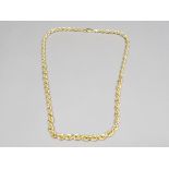 925 silver & gold plated rope chain, 13.4g
