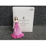 Royal Doulton lady figure from the gemstones collection "HN 4976 Ruby" with original box