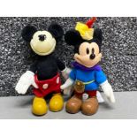 2x vintage Disney figurines - part of the classic little collection by Sekiguchi, Mickey Mouse