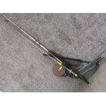 2x fishing rods & 2 reels plus landing nets