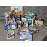 Large Quantity of Wallace & Gromit collectors items, boxed ornaments, figures, calendars etc (1x