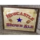 Newcastle Brown Ale pub mirror 51 x 65cm