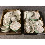 A large collection of Minton Haddon Hall dinner and tea ware in two boxes