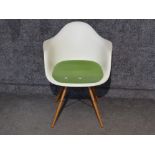German Vitra Eames plastic armchair - Charles & Ray Eames classic design
