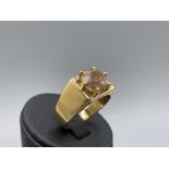 18ct Gold & 3.77ct Natural Round Brilliant Diamond Ring VGC - with Natural Diamond Certificate