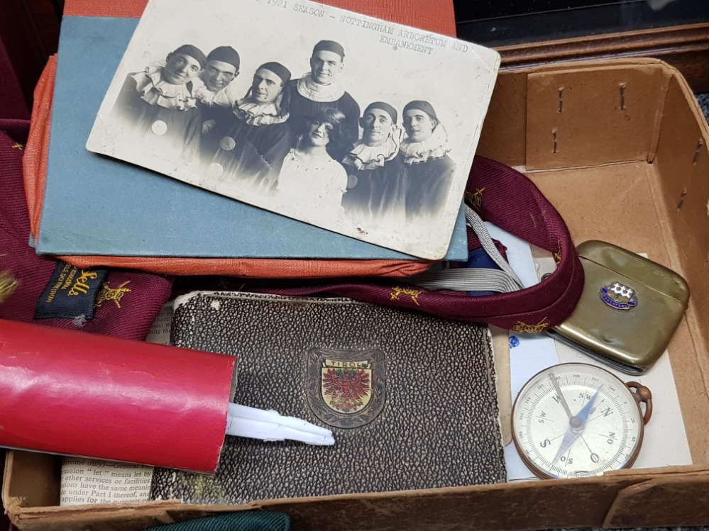 Box of mixed Collectables, mostly military related, including Ash trays, compass, vesta case etc - Image 2 of 3