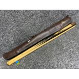 A 2 piece Riley Snooker cue (Steve Davis) in case