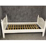 Mindol 3ft bed frame in white