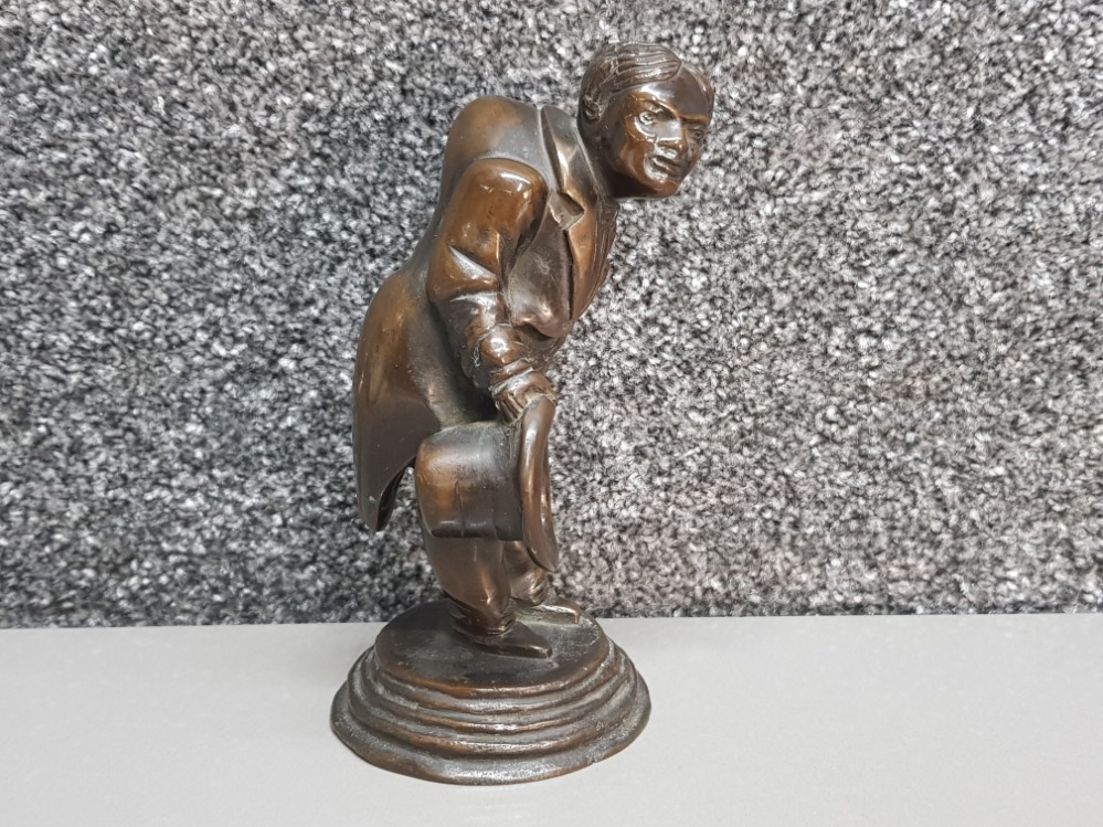 Bronze figure of a ringmaster circus performer, height 16cm