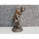 Bronze figure of a ringmaster circus performer, height 16cm