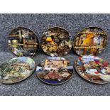Set of 6 Purr-fect places collectors plates by the Bradford Exchange