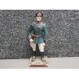 Interesting hand painted plaster figure of a grerman WW1officer