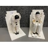 A pair of Taste Setter ceramic bookends by Sigma (one needs restoring)