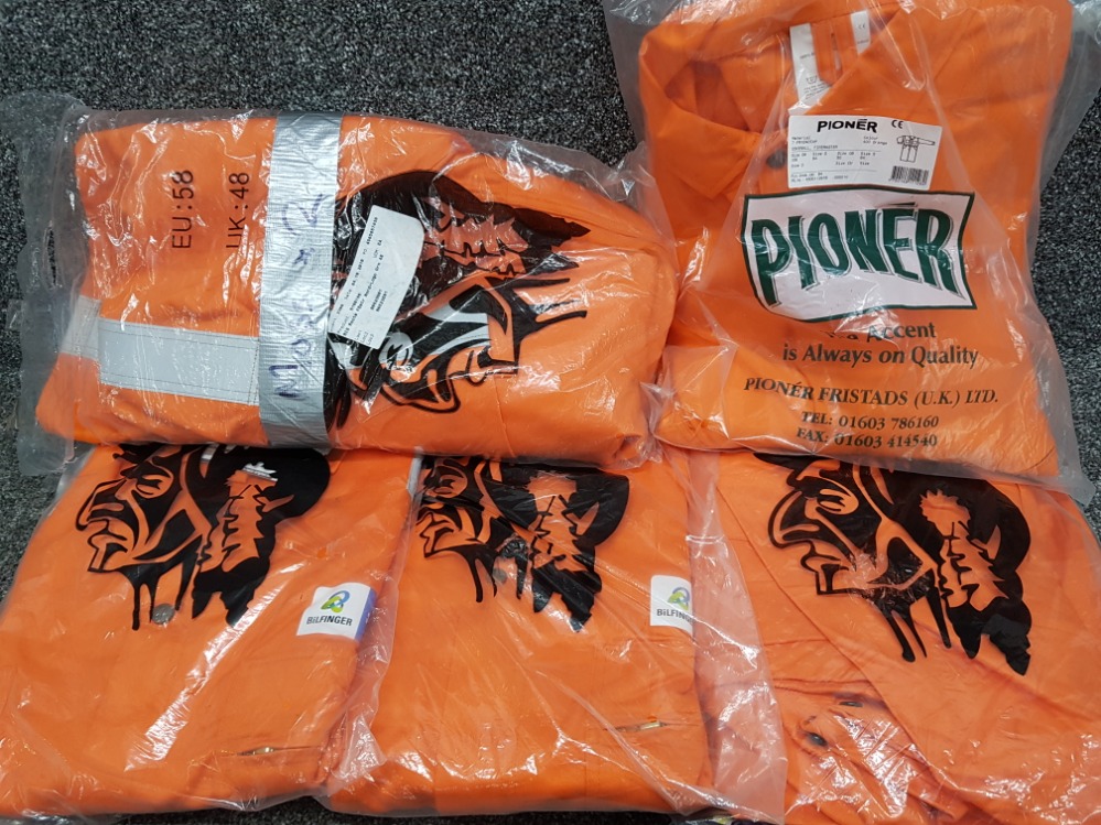 5 pairs of Roots flamebuster ( flame retardant ) overalls, Uk size 48, retail at £70 per pair