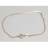 9ct gold bracelet, 1.4g