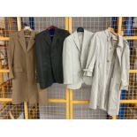 Four gents coats and jackets by Benjamin Simon, Canda and Marks & Spencer