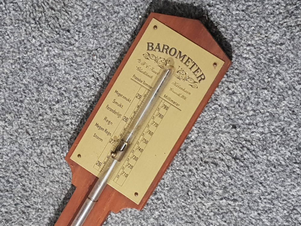 Antique German Mercury barometer, 94cm - Bild 2 aus 2
