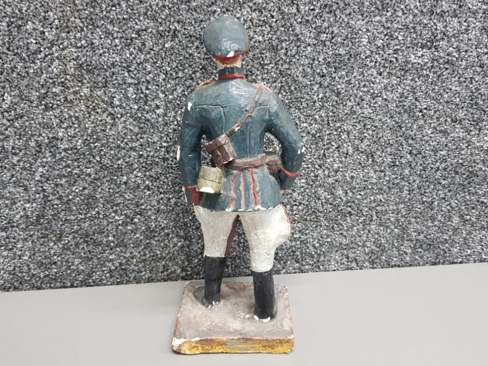 Interesting hand painted plaster figure of a grerman WW1officer - Image 2 of 3