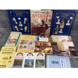 A collection of Antiques reference books etc