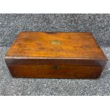 Georgian mahogany writing box