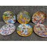 6x Royal Doulton collectors plates (civilised cats)