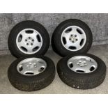 Set of 4 Mercedes wheels, size 215/70