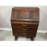 Carved Mahogany 1950s bureau