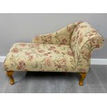 Small modern child’s/pets chaise lounge - floral patterned upholstery