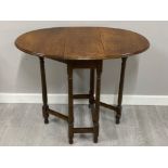 Small oak drop leaf table