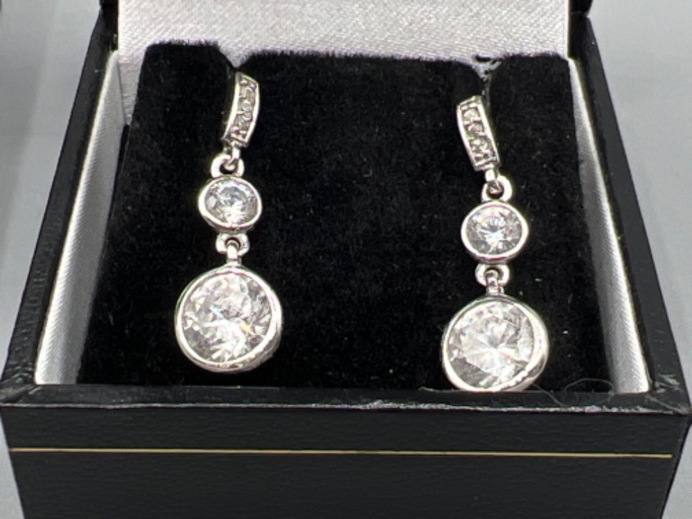 3 x silver 925 mixed earrings - Image 3 of 3