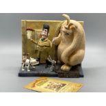 Large limited edition Wallace & Gromit “the curse of the were-rabbit” group figured ornament, with