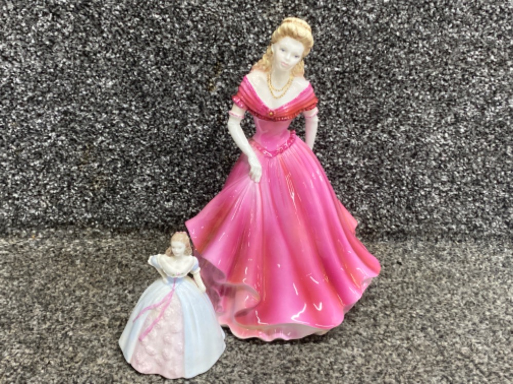 2x Coalport lady figures - Belinda from the ladies of fashion collection & Minuettes Joanne