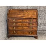 Large 19th century Mahogany writing Bureau