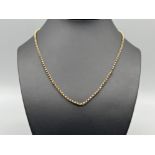 9ct gold belcher chain. 5.1g