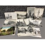 Fifty vintage/antique postcards mainly First World War