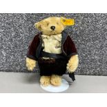 Vintage Steiff bear on stand with Steiff Button in ear - 0155/23 Ring Bear-er part of the Margaret