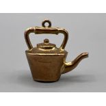 Vintage 9ct gold kettle pendant/charm. 2g