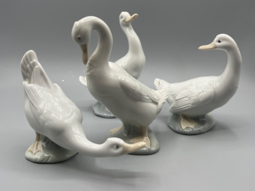 Nao by Lladro geese x4 in good condition